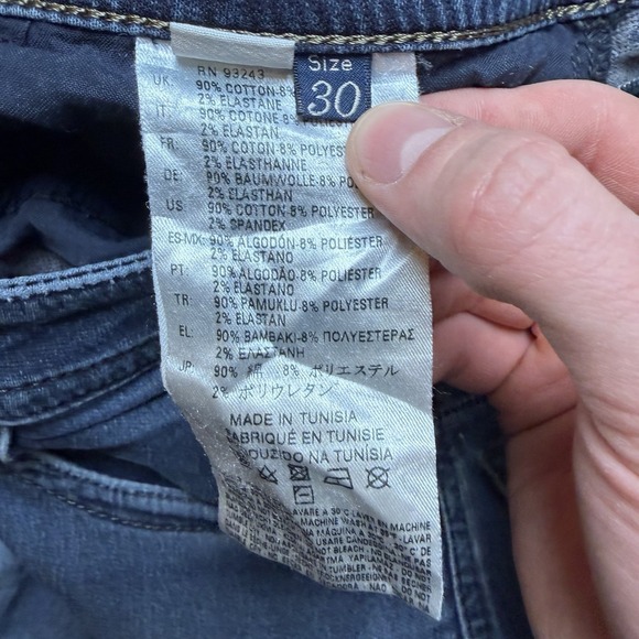 Diesel Jogg Jeans Men 30x32 Blue Thavar-NE Slim Skinny Stretch Distressed 0842W - Picture 9 of 15